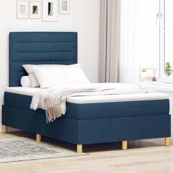 vidaXL Box Spring Ágy Matraccal Kék 120x200 cm Szövet (3339538)