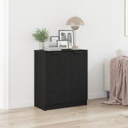 vidaXL Fekete tölgy oldalszekrény 60x30x70 cm Készült faforgácsból (862086)