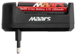 MAARS MC 500 Li-ion akkumulátor töltő + 1db 18650 2200mAh akkumulátor (MAARS-MC500-18650-2200)