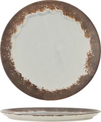 Bloomingville Farfurie pentru prânz Paula 26, 5 cm maro-gri (82061663)