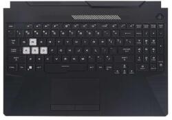 ASUS TUF Gaming Black FX506 FX506HC series 90NR0703-R30US1 RGB amerikai angol (US) kiosztású billentyűzettel multicolor háttérvilágítással palmrest/topcase felső burkolat