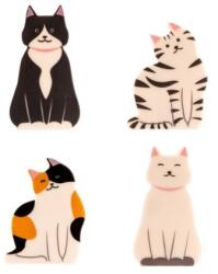 KIKKERLAND Tasakzáró csipesz, tarka macskás 4db/csomag (BC50)