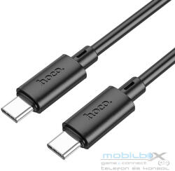  USB Type-C töltő- és adatkábel, USB Type-C, 100 cm, 3000 mA, 60W, gyorstöltés, PD, QC, Hoco X88 Gratified, fekete