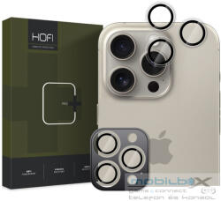 Apple iPhone 16 Pro / 16 Pro Max, Kamera lencsevédő fólia, ütésálló fólia, Tempered Glass (edzett üveg), alumínium keret, Camring Pro Plus, Clear - mobil-box