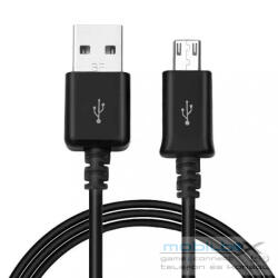 Adatkábel, Micro USB, 150 cm, Samsung, fekete, gyári - mobil-box