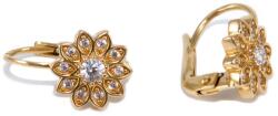 Ékszershop Köves virág arany fülbevaló (1315906)