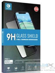 Samsung Galaxy A02 SM-A022F, Kijelzővédő fólia, ütésálló fólia (az íves részre is! ), Tempered Glass (edzett üveg), Full Glue, Mocolo, fekete - mobil-box