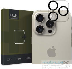 Apple iPhone 16 Pro / 16 Pro Max, Kamera lencsevédő fólia, ütésálló fólia, Tempered Glass (edzett üveg), Cam Pro Plus, Clear - mobil-box