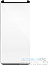Samsung Galaxy S9 Plus SM-G965, Kijelzővédő fólia, ütésálló fólia (az íves részre is! ), Tempered Glass (edzett üveg), small size, fekete - mobil-box
