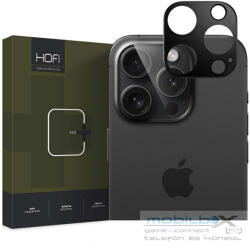 Apple iPhone 16 Pro / 16 Pro Max, Kamera lencsevédő keret, alumínium, Alucam Pro Plus, fekete - mobil-box