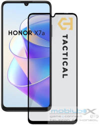 Huawei Honor X7a, Kijelzővédő fólia, ütésálló fólia (az íves részre is! ), Tempered Glass (edzett üveg), Full Glue, Tactical Glass Shield 5D, fekete - mobil-box