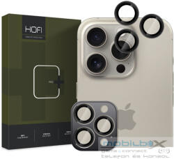 Apple iPhone 16 Pro / 16 Pro Max, Kamera lencsevédő fólia, ütésálló fólia, Tempered Glass (edzett üveg), alumínium keret, Camring Pro Plus, fekete - mobil-box