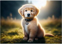  Mapcards 3D képeslap (15x10, 5 cm) golden retriever kölyök (MCH33)