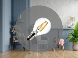 NEDES LED Filament 4W - G45 / E14 / 4000K - ZLF822 (ZLF822)