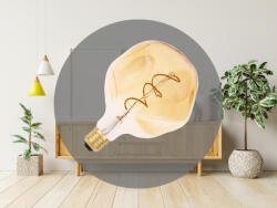 NEDES LED Filament BUMPED 4W VINTAGE - G125 / E27 / 2000K - ZSF117 (ZSF117)