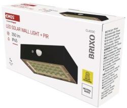 EMOS LED SOLAR lámpatest BRIXO PIR, 350lm IP65 természetes fehér (ZG162S) - webshop
