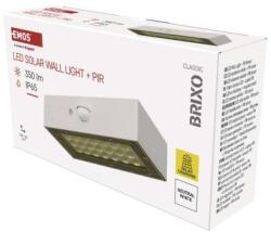 EMOS LED SOLAR lámpatest BRIXO PIR, 350lm IP65 természetes fehér (ZG161S) - webshop