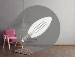 NEDES LED Filament FEHÉR 4, 5W - C35 / E14 / 4000K - ZWF206 (ZWF206)