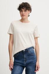 Tommy Hilfiger pamut póló bézs, WW0WW40276 - bézs XXXL
