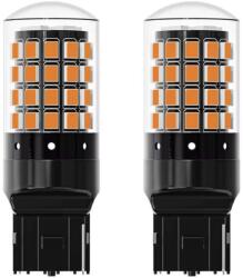 LEDtech WY21W W21W 7440 T20 CANBUS borostyán sárga - narancssárga LED-es index irányjelző izzó égő 12V ✔️ (WY21W LED)