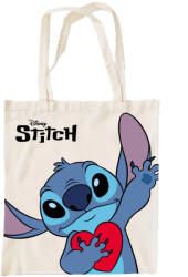 Mister Licence Disney Lilo és Stitch, A csillagkutya Heart vászontáska, bevásárlótáska 44 cm FML349877 (FML349877)