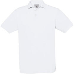 B&C O23 Safran piké pamut póló, fehér-XL (BO230109)