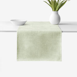 Goldea napron de masă decorativ malaga - verde natural rustic 50x160 cm Fata de masa