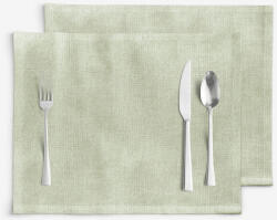 Goldea suporturi farfurii decorative malaga - verde natural rustic - 2 buc 30 x 40 cm Fata de masa