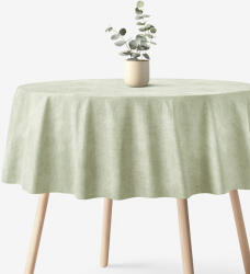 Goldea față de masă decorativă malaga - verde natural rustic - rotundă Ø 200 cm Fata de masa