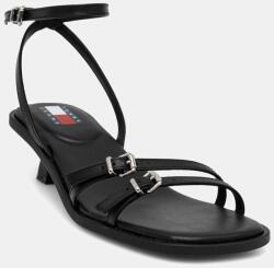 Tommy Jeans bőr szandál THE NOHO SANDAL fekete, EN0EN02779 - fekete Női 38