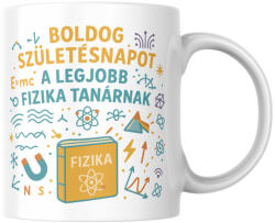 Boldog születésnapot a legjobb fizika tanárnak bögre (boldog_szuletesnapot_a_legjobb_fizika_tanar_bogre)