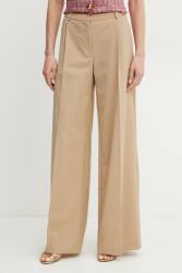 Marciano Guess nadrág gyapjú keverékből IRINA női, bézs, magas derekú széles, 5GGB08 7294A - bézs 36