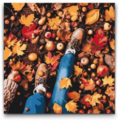  Festés számok szerint - Őszi gyümölcs Méret: 50x50cm, Keretezés: Kerek kartonlap