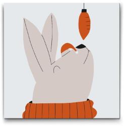  Festés számok szerint - Illusztráció - Nyúl Méret: 50x50cm, Keretezés: Kerek kartonlap