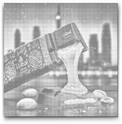  PontPöttyöző - Dubai csokoládé 3 Méret: 50x50cm, Keretezés: Kerek kartonlap, Szín: Piros