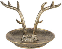 Clayre & Eef Bol decorativ Ren metal auriu 11x9x8 cm (6Y5662) Tava