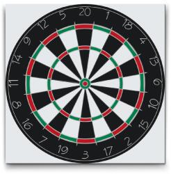  Festés számok szerint - Darts Méret: 50x50cm, Keretezés: Kerek kartonlap