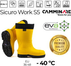  Camminare - Sicuro Work S5 SÁRGA (-40°C) - munkavédelmi EVA csizma (20240002)