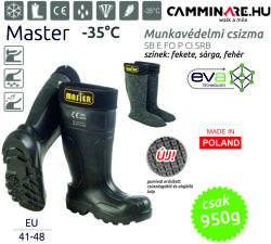 Camminare - MASTER EVA munkavédelmi csizma FEKETE (-35°C) (20160002-43)