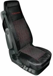 LAMPA Husa scaun camion Mirian din imitatie de piele si piele intoarsa matlasata 1buc - Negru/Rosu
