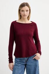 American Vintage pamut hosszúujjú - burgundia S