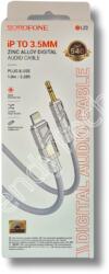 BOROFONE BL22 AUX (Lightning/Jack) kábel 1m, fehér (6,94199E+12)