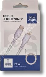 Blue Star USB-C - Lightning töltő kábel, fehér (1m, 27W)