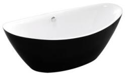 Wellis Arezzo 180x87 cm fényes fehér/fényes fekete (WK00121)