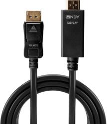 Lindy 36923 Displayport 1.2 - HDMI 1.4 Kábel - 3 m, Fekete