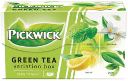 Pickwick Zöld tea 20 filter/doboz 37, 5 g Pickwick Zöld tea variációk borsmenta/jázmin/citrom/natúr (150339/420182) - veryjet