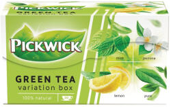 Pickwick Zöld tea 20 filter/doboz 37, 5 g Pickwick Zöld tea variációk borsmenta/jázmin/citrom/natúr