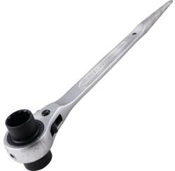Cromwell Tools Kennedy professzionális ipari 19mmx24mm racsnis szerelőkulcs állványozó állványkulcs (KEN5808460K)
