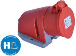 TP Electric 4x16A - Felületre rögzíthető dugalj (rugós - gyors bekötésű) (IP44) 3022-307-1600 (3022-307-1600)