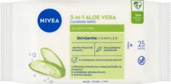 Nivea 3 az 1-ben aloe vera arctisztító kendő 25 db - ecofamily